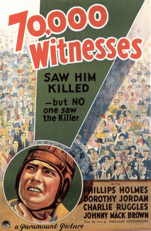 the movie poster: 70,000 Witnesses (1932)