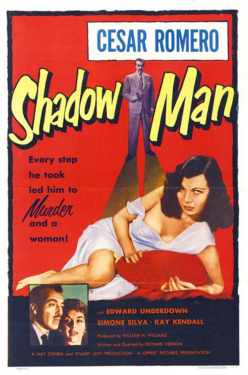 the movie poster: The Shadow Man (aka Street of Shadows) (1953)