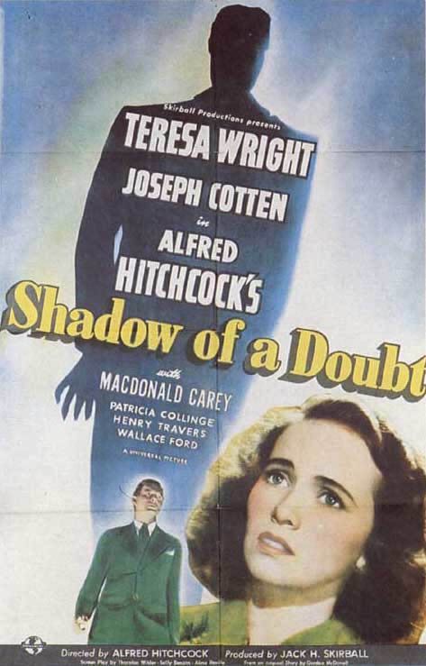 the movie poster: Shadow of a Doubt (1943) ver2