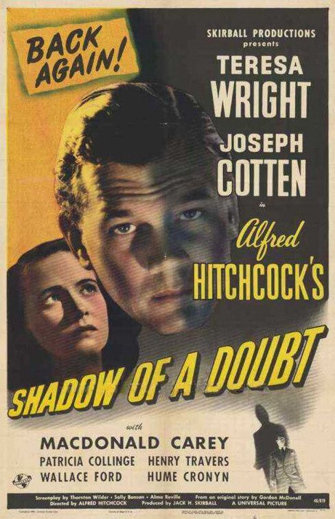 the movie poster: Shadow of a Doubt (1943) ver3
