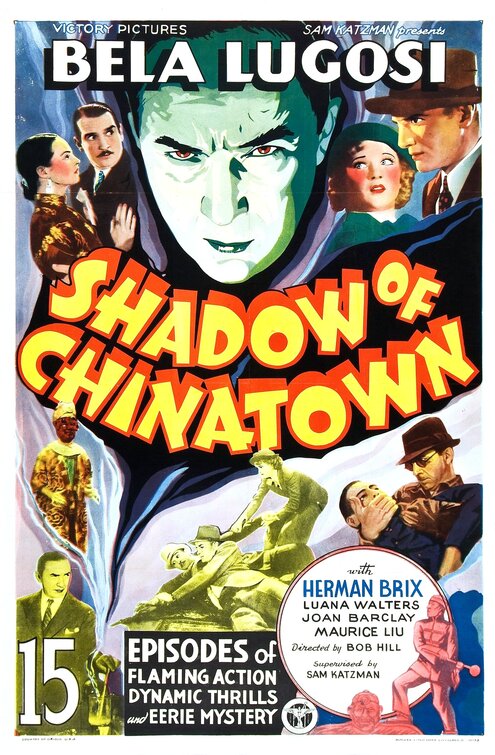 1000 piece jigsaw puzzle for the movie poster: Shadow of Chinatown (1936)
