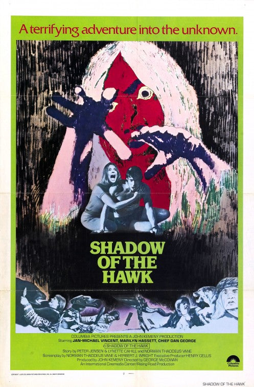 1000 piece jigsaw puzzle for the movie poster: Shadow of the Hawk (1976)