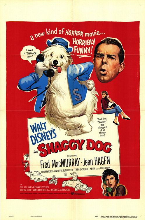 the movie poster: The Shaggy Dog (1959)