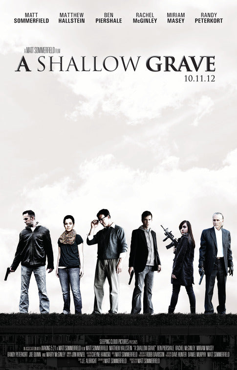 1000 piece jigsaw puzzle for the movie poster: A Shallow Grave (2012)