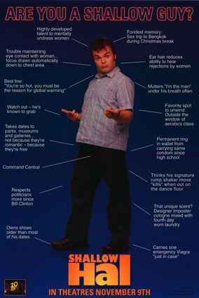 the movie poster: Shallow Hal (2001) ver2