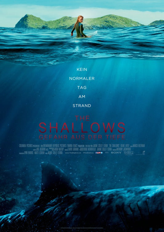 1000 piece jigsaw puzzle for the movie poster: The Shallows (2016) ver2