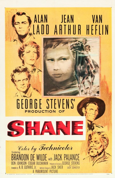 1000 piece jigsaw puzzle for the movie poster: Shane (1953)