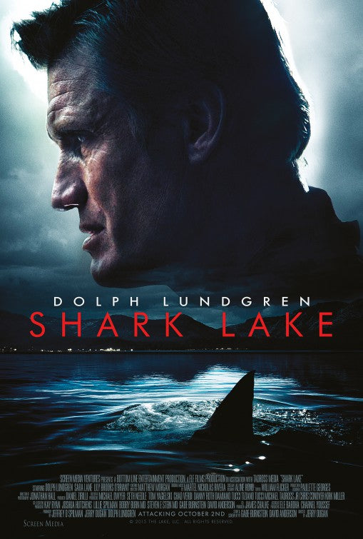 1000 piece jigsaw puzzle for the movie poster: Shark Lake (2015)