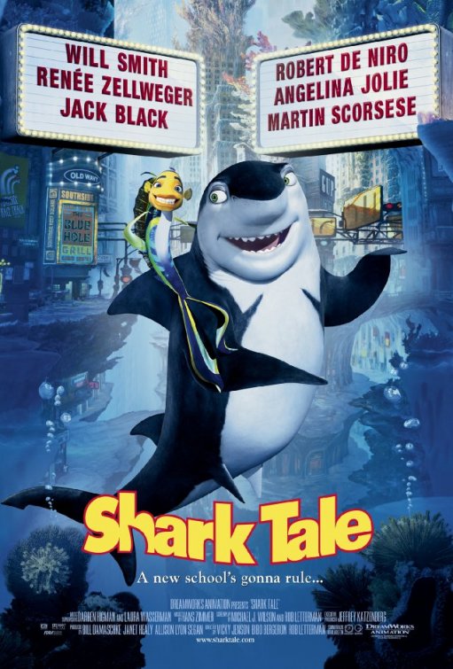 1000 piece jigsaw puzzle for the movie poster: Shark Tale (2004) ver4