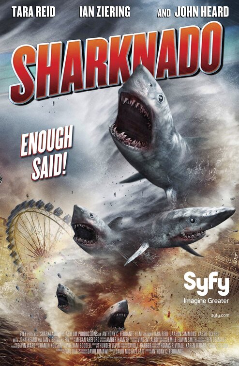 1000 piece jigsaw puzzle for tv poster: Sharknado