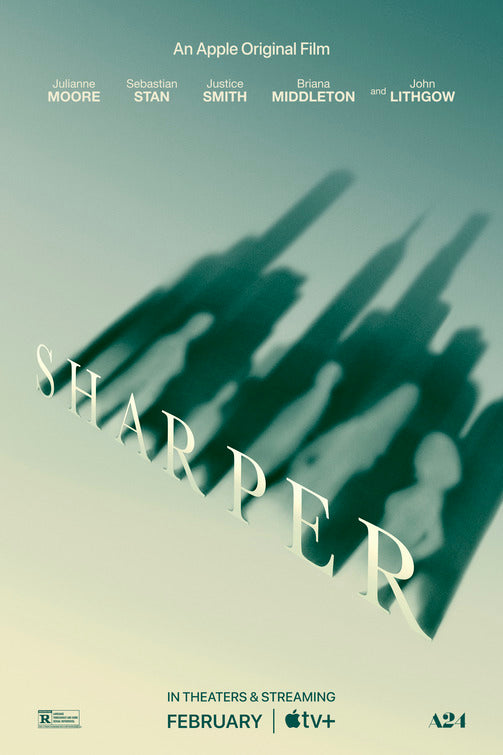 1000 piece jigsaw puzzle for the movie poster: Sharper (2023)