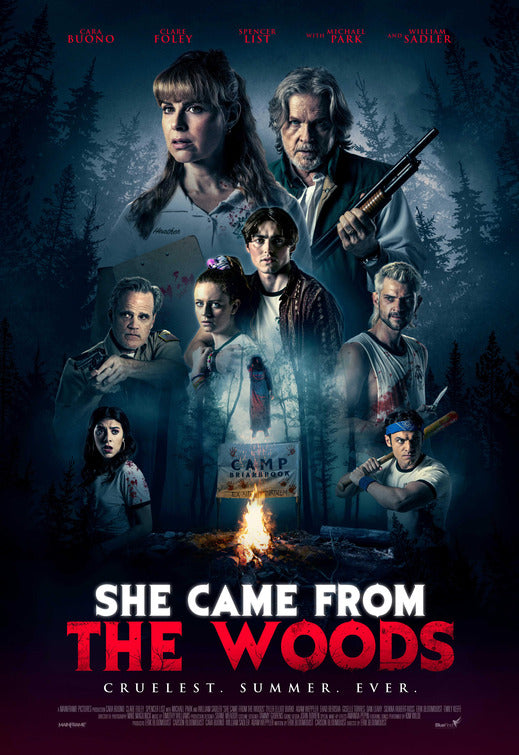 1000 piece jigsaw puzzle for the movie poster: She Came from the Woods (2023)