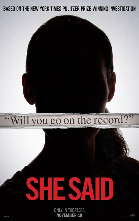 1000 piece jigsaw puzzle for the movie poster: She Said (2022)