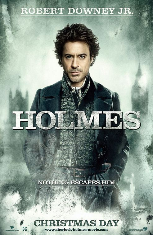 1000 piece jigsaw puzzle for the movie poster: Sherlock Holmes (2009)