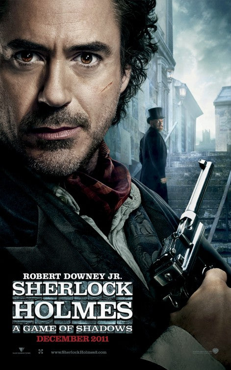 1000 piece jigsaw puzzle for the movie poster: Sherlock Holmes: A Game of Shadows (2011)