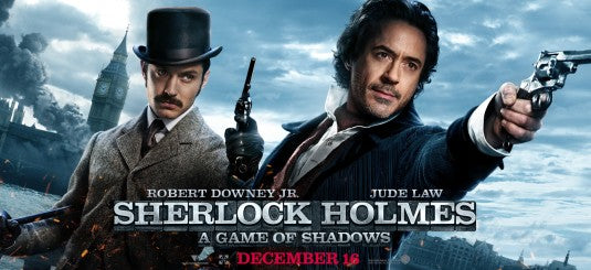 1000 piece jigsaw puzzle for the movie poster: Sherlock Holmes: A Game of Shadows (2011) ver11