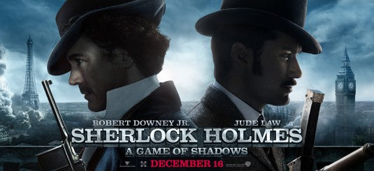 1000 piece jigsaw puzzle for the movie poster: Sherlock Holmes: A Game of Shadows (2011) ver15
