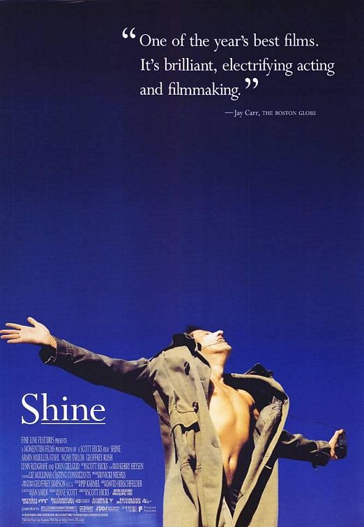 the movie poster: Shine (1996) ver1