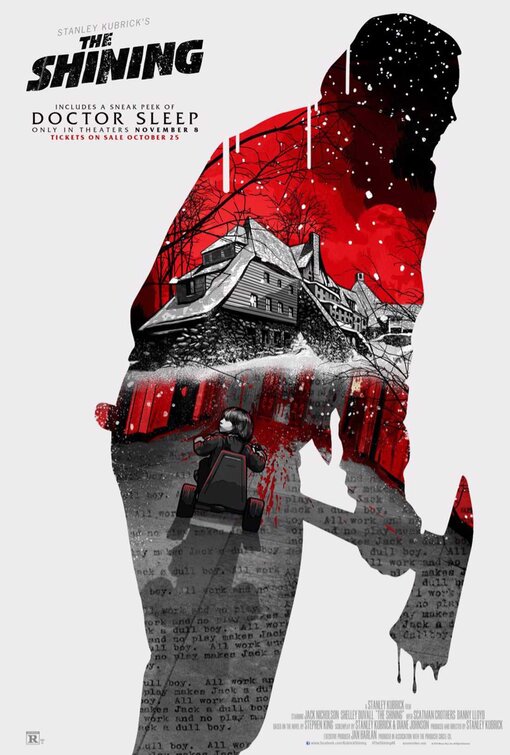 1000 piece jigsaw puzzle for the movie poster: The Shining (1980) ver3