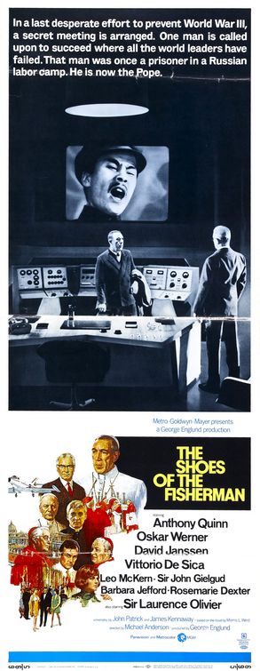 the movie poster: The Shoes of the Fisherman (1968)