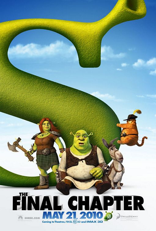 1000 piece jigsaw puzzle for the movie poster: Shrek Forever After (2010)