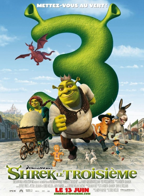 the movie poster: Shrek the Third (2007) ver3