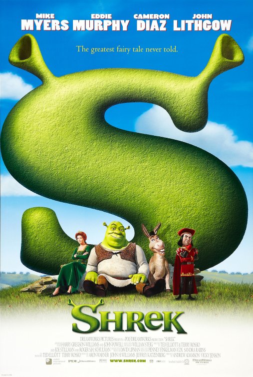 1000 piece jigsaw puzzle for the movie poster: Shrek (2001) ver2