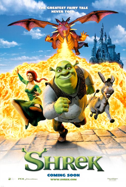 1000 piece jigsaw puzzle for the movie poster: Shrek (2001) ver3
