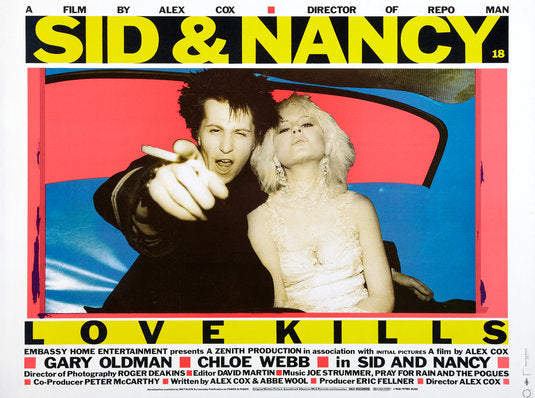 the movie poster: Sid and Nancy (1986) ver2