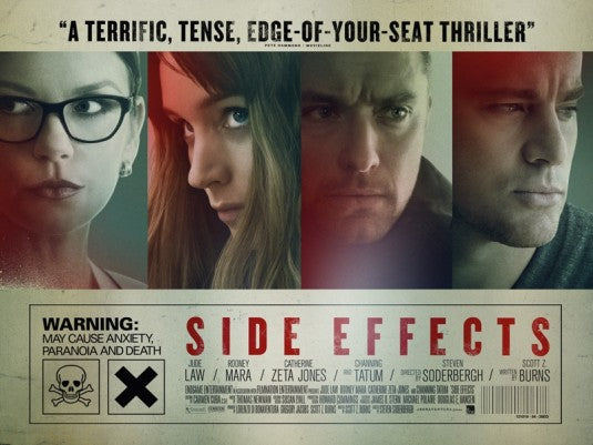 1000 piece jigsaw puzzle for the movie poster: Side Effects (2013) ver3