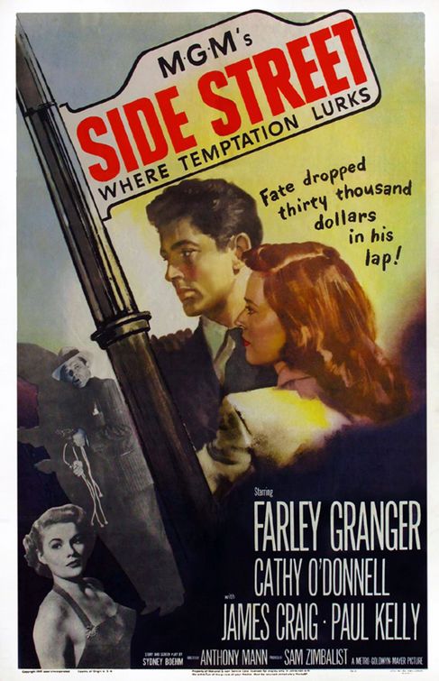 the movie poster: Side Street (1950)