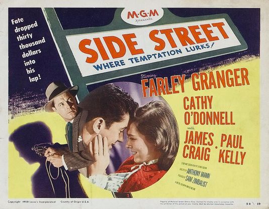 the movie poster: Side Street (1950) ver3