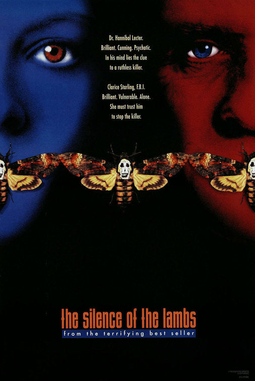 the movie poster: The Silence of the Lambs (1991) ver3