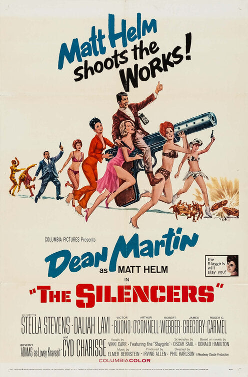 1000 piece jigsaw puzzle for the movie poster: The Silencers (1966)