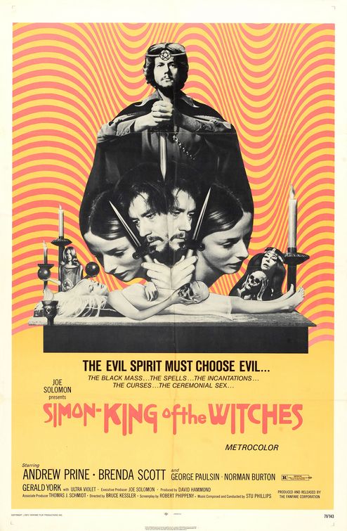 the movie poster: Simon, King of the Witches (1971)