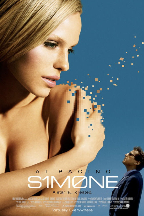the movie poster: S1m0ne (2002)