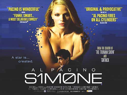 the movie poster: S1m0ne (2002) ver2