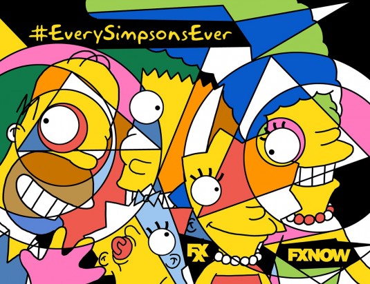 1000 piece jigsaw puzzle for tv poster: The Simpsons, ver33