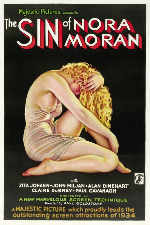 the movie poster: The Sin of Nora Moran (1933)