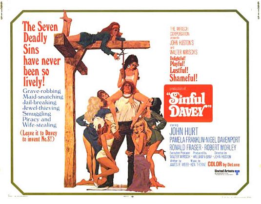 the movie poster: Sinful Davey (1969)