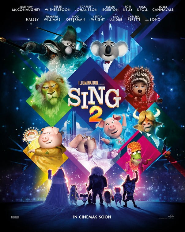 1000 piece jigsaw puzzle for the movie poster: Sing 2 (2021) ver22