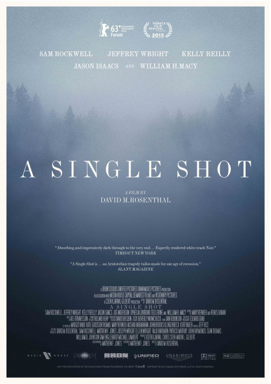 1000 piece jigsaw puzzle for the movie poster: A Single Shot (2013)