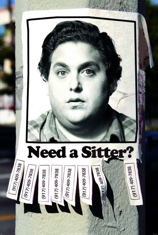 1000 piece jigsaw puzzle for the movie poster: The Sitter (2011)