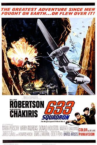 the movie poster: 633 Squadron (1964)