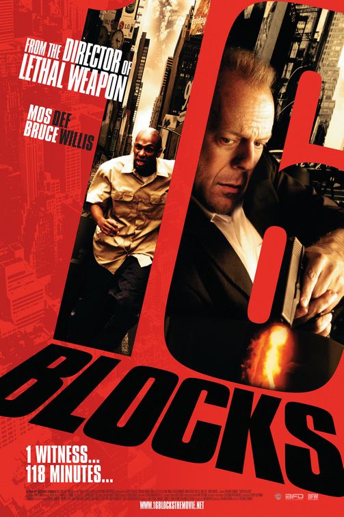 the movie poster: 16 Blocks (2006) ver6