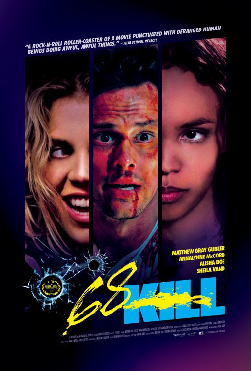 1000 piece jigsaw puzzle for the movie poster: 68 Kill (2017) ver2