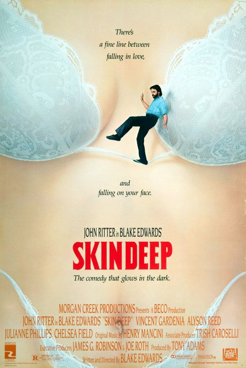 the movie poster: Skin Deep (1989)