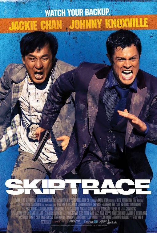 1000 piece jigsaw puzzle for the movie poster: Skiptrace (2016)