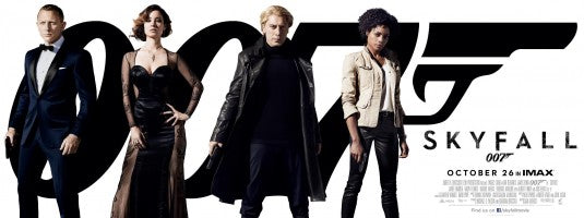 1000 piece jigsaw puzzle for the movie poster: Skyfall (2012) ver6
