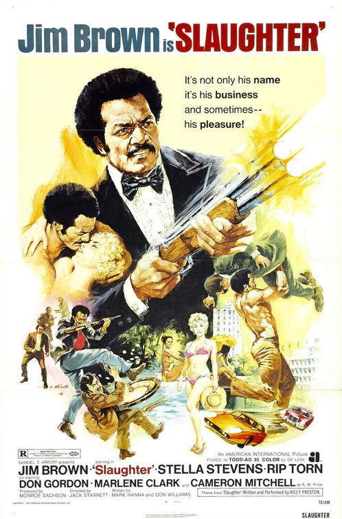 the movie poster: Slaughter (1972)